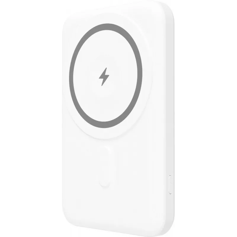 YENKEE Power Bank 501 WH SILIC 5000mAh MagSafe PD 20W Balts