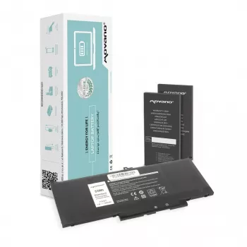 MITSU Battery MYJ96 Dell Latitude 7390 7490 - 7200 mAh (53 Wh)