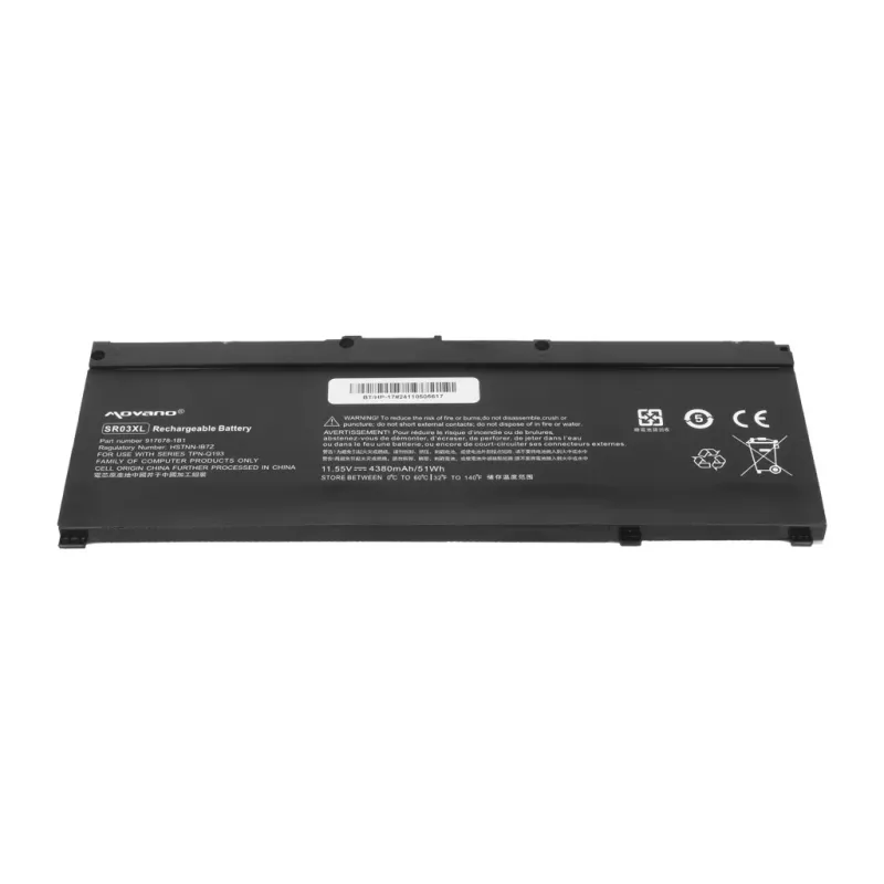 MITSU Battery SR03XL for HP Gaming 15 17 Omen 15-DC - 4380 mAh (51 Wh)