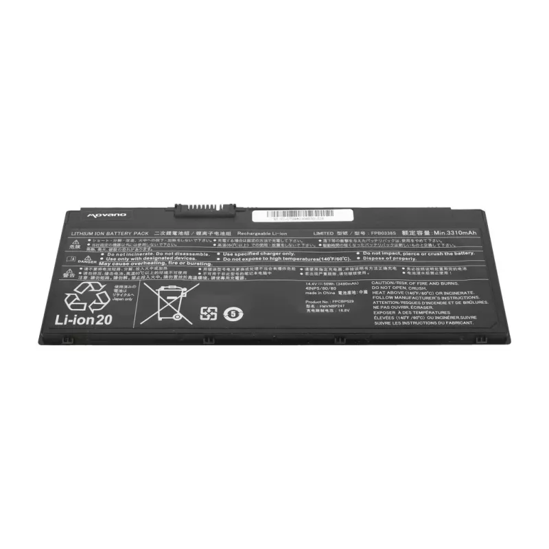MITSU Battery FPB0338S for Fujitsu LifeBook U758 - 3490 mAh (50 Wh)