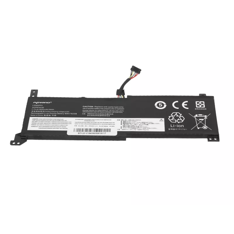 MOVANO Battery L20M2PF0 L20C2PF0 L20L2PF0 for Lenovo V14 V15 V17 G2-ALC G2-ITL - 4650 mAh (36 Wh)