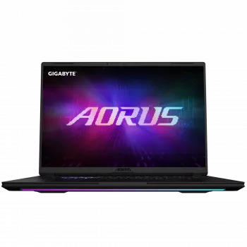 Gigabyte AORUS MASTER 16 6XJM4EEE64SP 16 collu QHD+ spēļu klēpjdators, AMD Ryzen 9 9955HX3D, 64GB DDR5, 2TB NVMe SSD, NVIDIA GeForce RTX 5070 Ti, Windows 11 Home, angļu tastatūra, 2 gadu garantija, melns