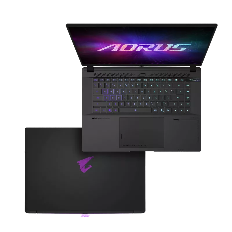 Gigabyte AORUS MASTER 16 6XJM4EEE64SP 16 collu QHD+ spēļu klēpjdators, AMD Ryzen 9 9955HX3D, 64GB DDR5, 2TB NVMe SSD, NVIDIA GeForce RTX 5070 Ti, Windows 11 Home, angļu tastatūra, 2 gadu garantija, melns
