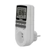 SAVIO AE-03 digitālais taimeris ar LCD displeju, 10 programmas, 16A, Schuko spraudnis, balts