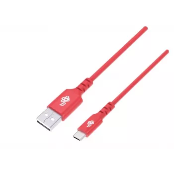TB USB-C uz USB-C kabelis 1m sarkans 100W PD ātra uzlāde un datu sinhronizācija