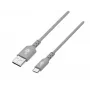 TB USB-C kabelis 1m Pelēks - USB 2.0 uzlāde un sinhronizācija, neilona pīts