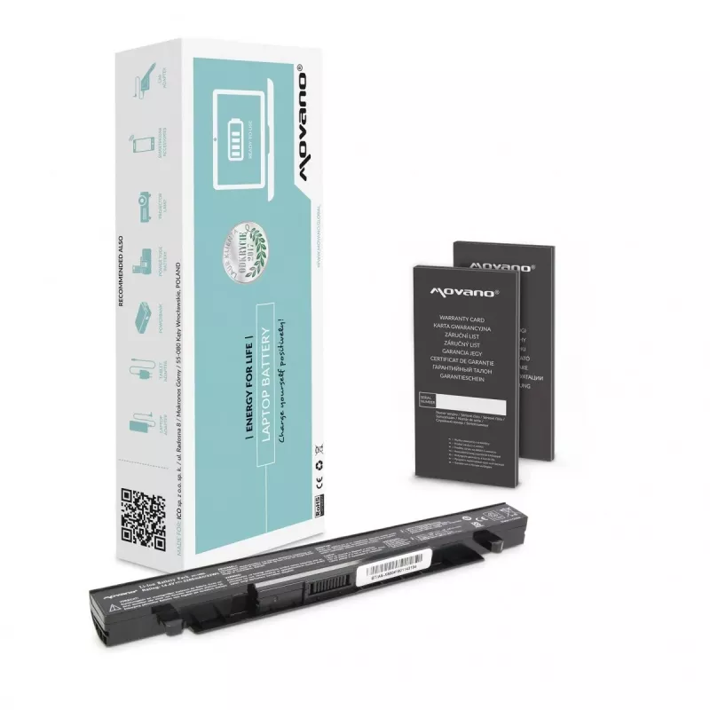 MOVANO Akumulators A41-X550A priekš Asus X550 A450 F450 K550 - 2200 mAh (32 Wh)