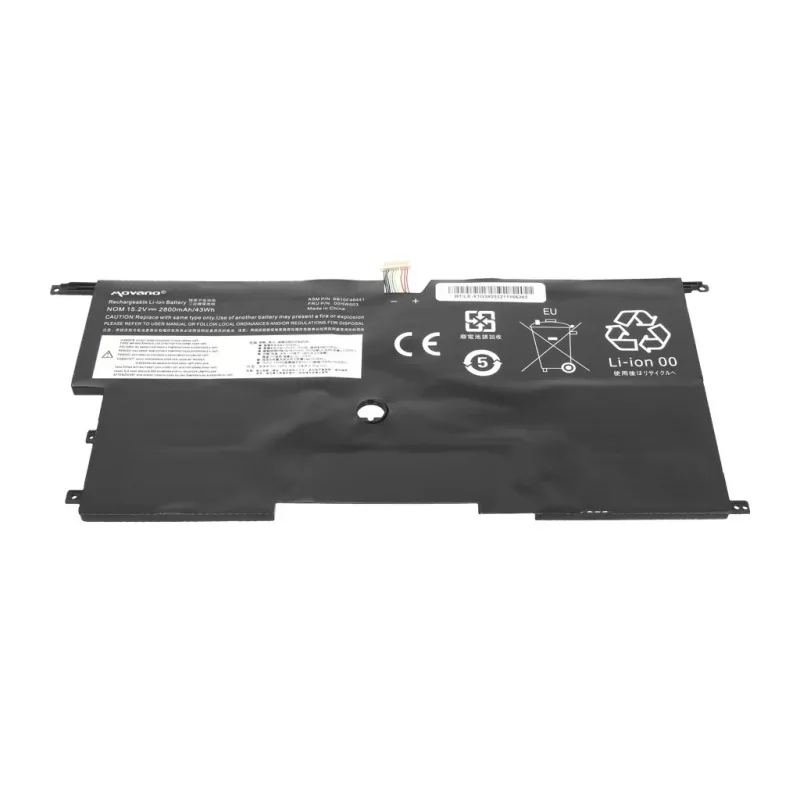MOVANO Battery for Lenovo ThinkPad X1 Carbon Gen 2/3 - 2800 mAh (43 Wh)