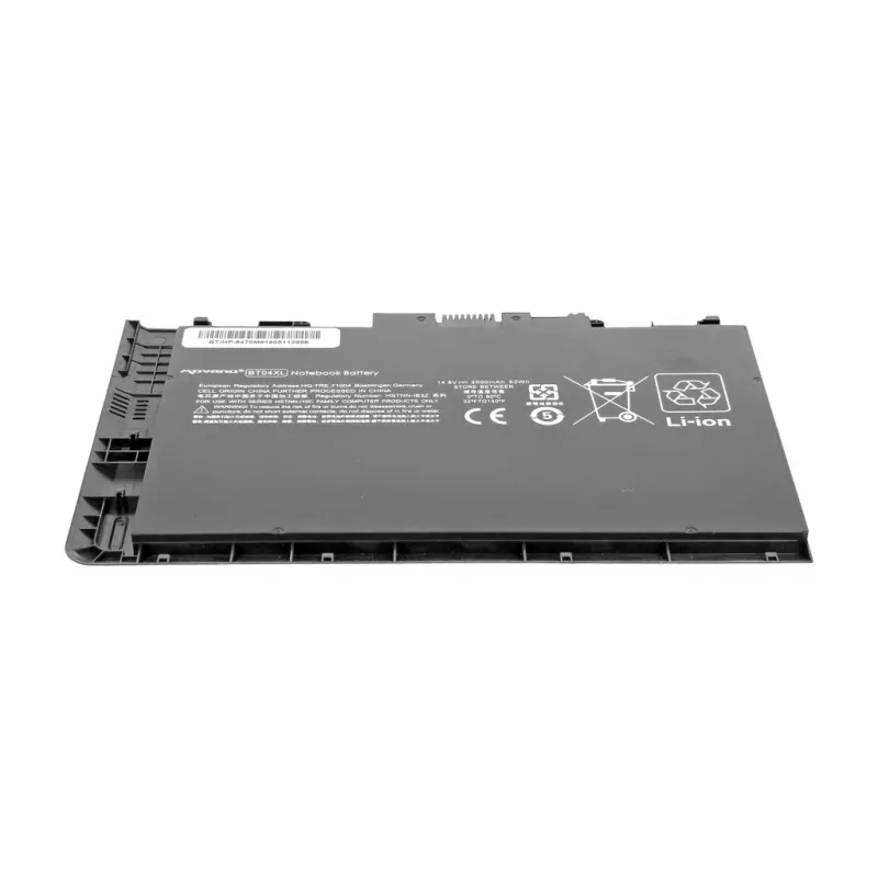 MOVANO Battery BT04XL for HP EliteBook Folio 9470m 9480m - 3500 mAh (52 Wh)