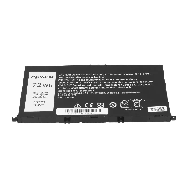 MOVANO Akumulators 357F9 Dell Inspiron 5577 7557 - 6300 mAh (72 Wh)