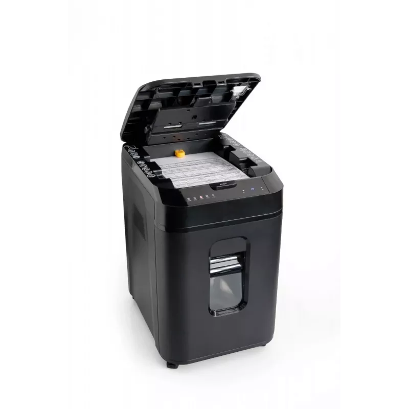 WALLNER Shredder AF160 C2 Cross-Cut Paper Shredder, 160-Sheet Auto Feed, P-4 Security, 26L Bin, Black