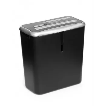WALLNER Shredder XD805 CD Cross-Cut Paper Shredder, 8 Sheets, 15L, Black