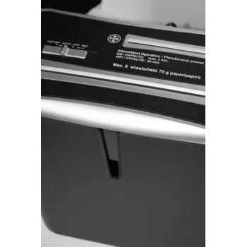 WALLNER Shredder XD805 CD Cross-Cut Paper Shredder, 8 Sheets, 15L, Black
