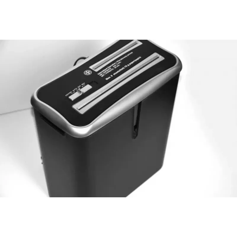 WALLNER Shredder XD805 CD Cross-Cut Paper Shredder, 8 Sheets, 15L, Black