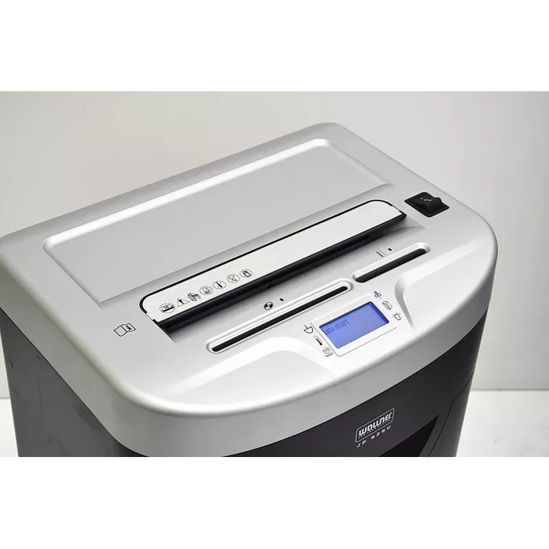 WALLNER Shredder JP 826C Cross-Cut, P-4, 8 Sheets, 15 L, Black