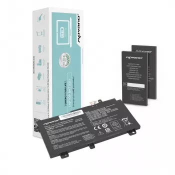 MOVANO Akumulators B31N1726 priekš Asus FX504 FX505 FX80G - 3900 mAh (44 Wh)