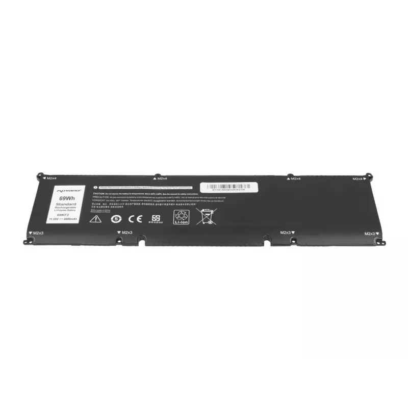 MOVANO Battery 69KF2 Dell Alienware M17 M15 R3 R4 Precision 5550 XPS 9500 9510 - 6000 mAh (69 Wh)