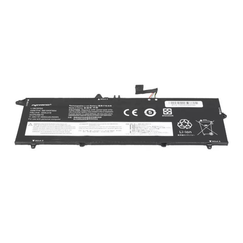 MOVANO Akumulators L18C3PD2 Lenovo ThinkPad T490s T495s T14s - 4650 mAh (54 Wh)
