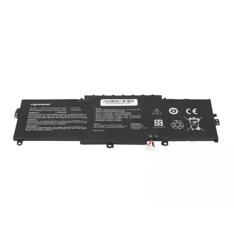 MOVANO Battery C31N1811 for Asus ZenBook 14 UX433 UX433F UX433FA UX433FN UX433FL - 3400 mAh (39 Wh)