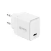 Crong Ultra Compact GaN USB-C 45W PD 3.0 PPS sienas lādētājs (balts)