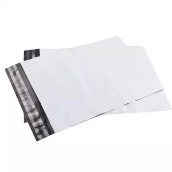 BSTECH PollyMailers 3XL 50gab - Baltas polietilēna pasta maisiņi 24x24 collas ar pašlīmējošu aizdari