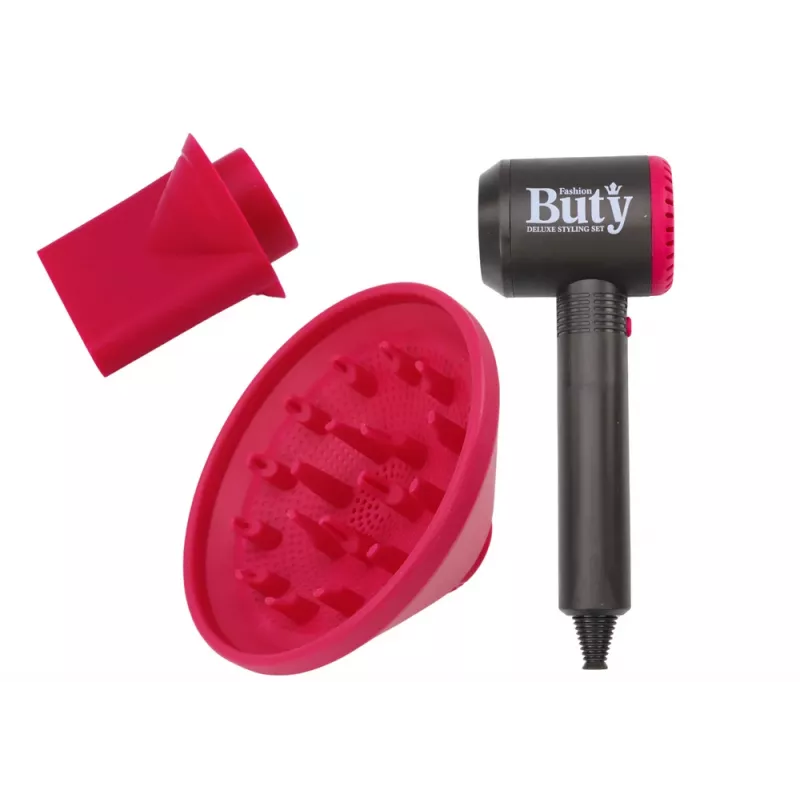 LEAN TOYS Rotaļlietu matu žāvētājs ar difuzoru un sprauslu bērniem