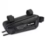 WILDMAN Bicycle Frame Bag M, Melns, PU Āda, EVA, 1.2L, Telefona nodalījums, Pieskāriena ekrāna saderība