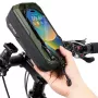 WILDMAN Bicycle Frame Bag GX330 with Phone Mount, Green