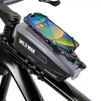 WILDMAN FK6 Bicycle Frame Bag Grey-Black