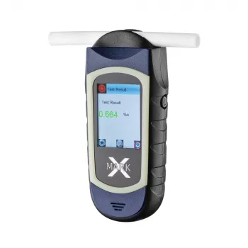 ALCOVISOR Electrochemical Breathalyzer Mark X Blue