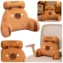 LEAN TOYS Atzveltnes krēsla muguras balsts Capybara Brūns 60 x 40 cm