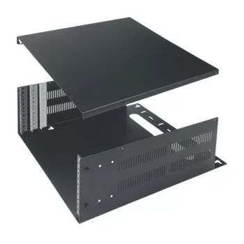 Vaddio Middle Atlantic 4U sienas stiprinājuma statīva korpuss - Melns - 19 inch