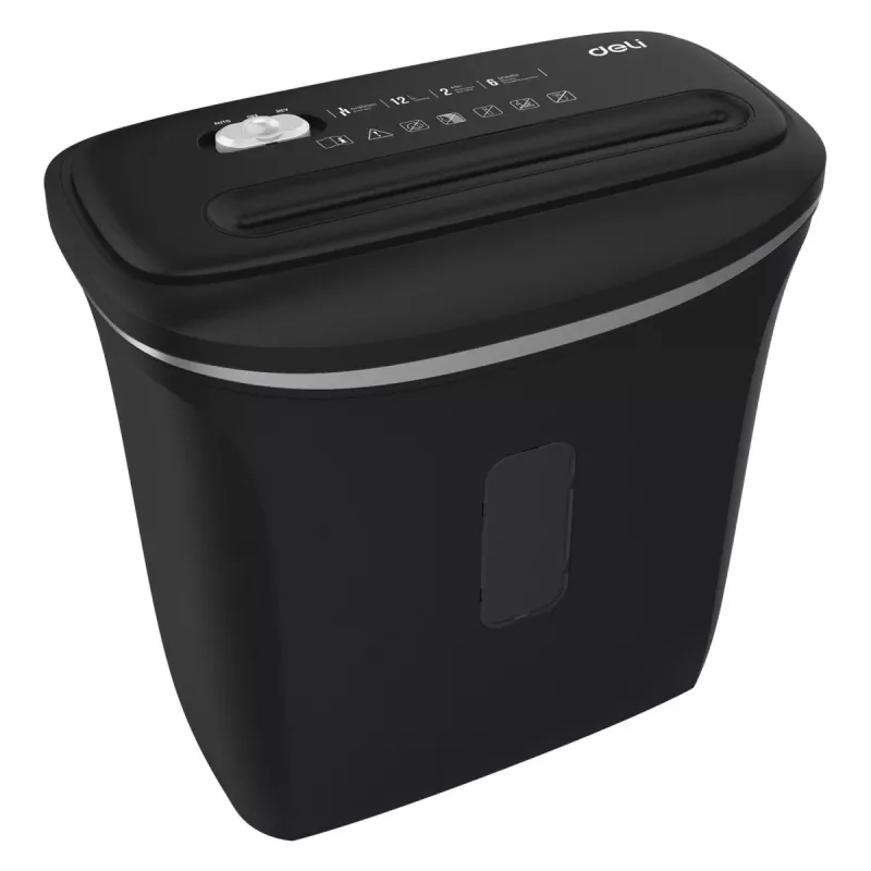Deli E9945 Šķērsgriezuma Papīra Smalcinātājs, 10 Lapas, 20L, P-4