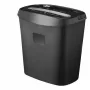 Deli E9947 Šķērsgriezuma papīra smalcinātājs, 10 lapu ietilpība, 18 L tvertne, melns