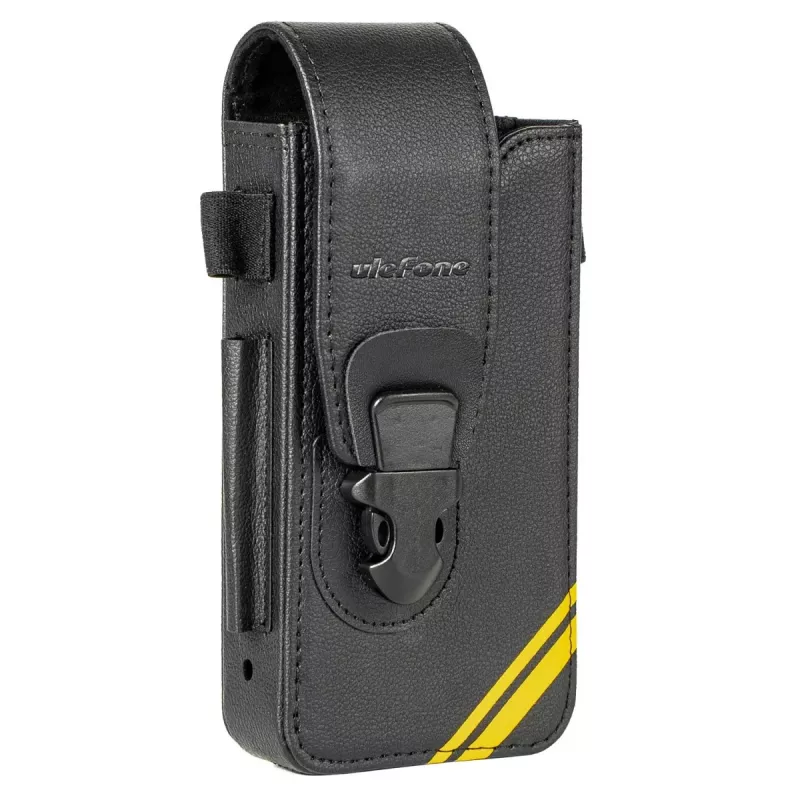 Ulefone Armor 26 Ultra Premium PU Ādas Atloka Maks Maciņš ar Karšu Slotiem un Statīvu - Melns