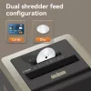 Deli ET099 Cross-Cut Paper Shredder, 10-Sheet, 15L, P-4 Security