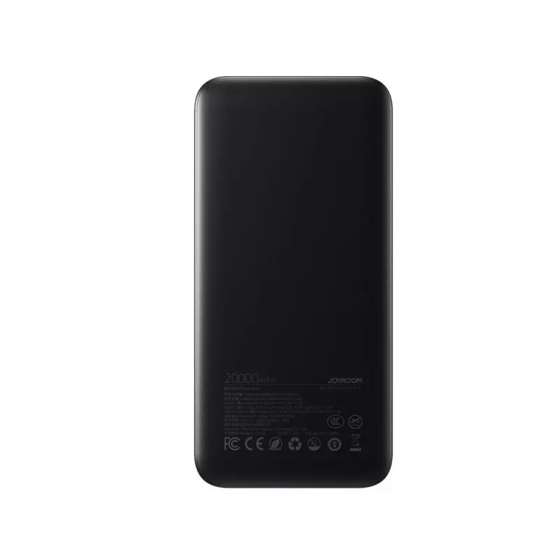 Powerbank Joyroom JR-PBF14 Pro 22.5W 20000mAh ar digitālo displeju 2x USB-A 1x USB-C - Melns