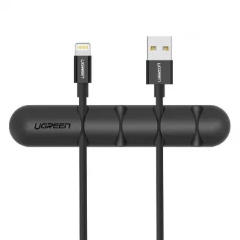 UGREEN 4-Slot Cable Management Clip (2 Pack) - Black