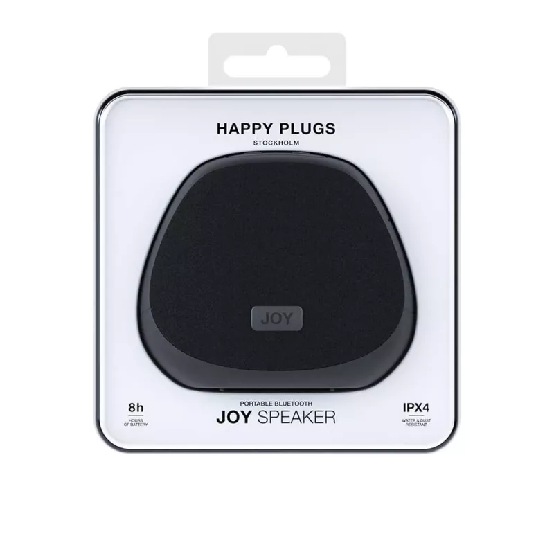 Happy Plugs Joy Speaker - Bezvadu Bluetooth 5.3, 5W (Melns)