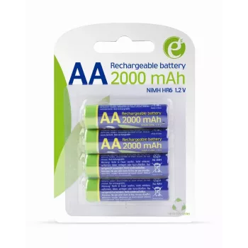 GEMBIRD EnerGenie uzlādējamas AA baterijas 2000 mAh 4 gab. blisterī