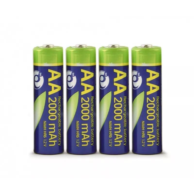 GEMBIRD EnerGenie uzlādējamas AA baterijas 2000 mAh 4 gab. blisterī