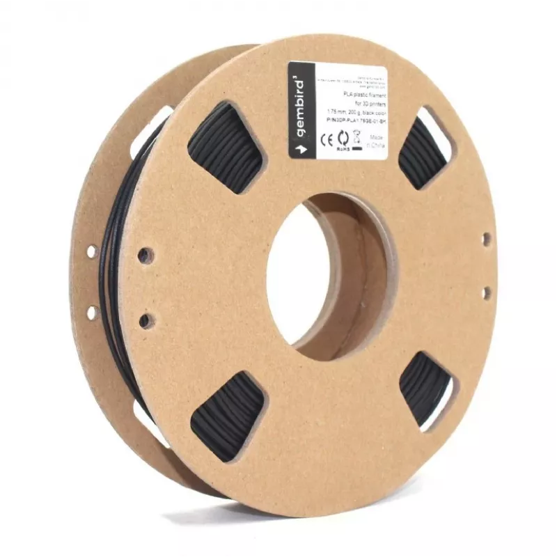 Gembird PLA Filament 1.75 mm Black 200 g