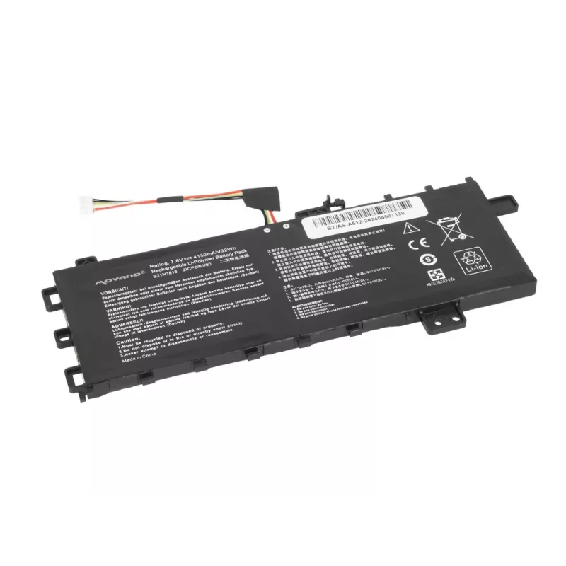 MITSU Battery B21N1818 Asus Vivobook 15 A512 R512 X512 - 4150 mAh (32 Wh)