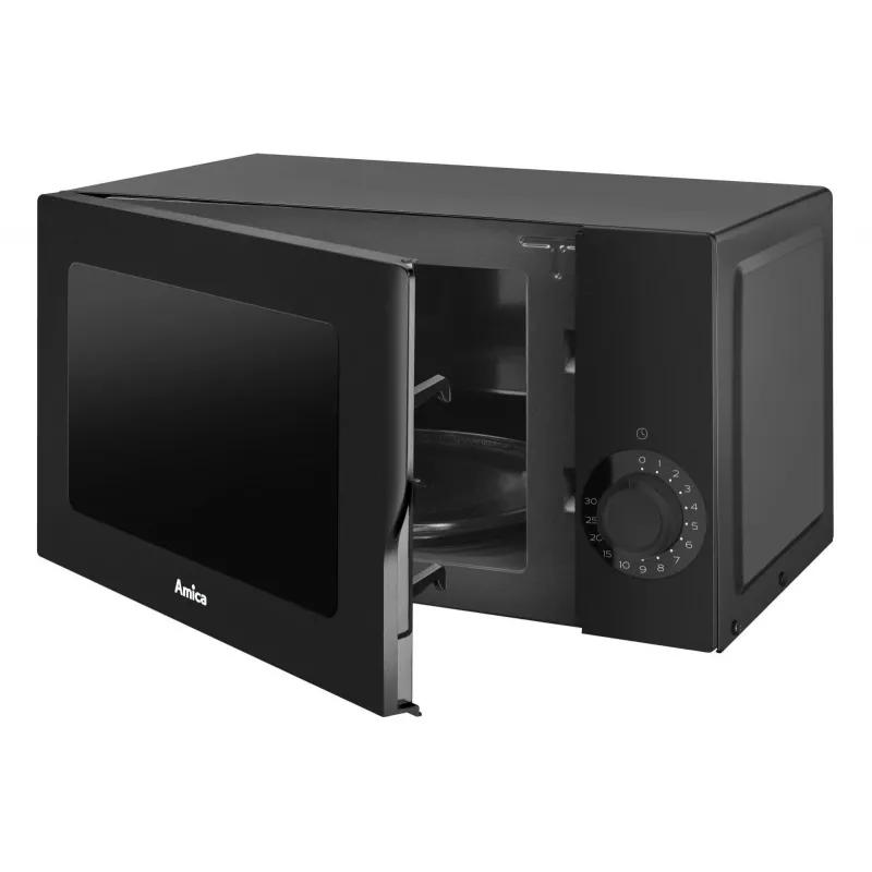 AMICA Mikroviļņu krāsns AMGF17M2B ar grilu, 17L, 700W, Melna