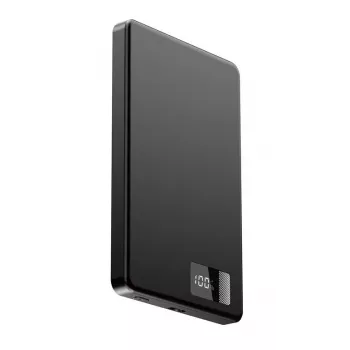 GEMBIRD PB05-WPC15M-LCD-01 Bezvadu magnētiskais barošanas bloks 5000mAh 15W LCD Melns