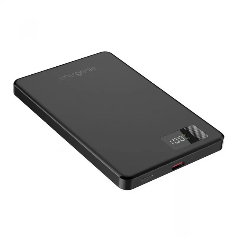GEMBIRD PB05-WPC15M-LCD-01 Bezvadu magnētiskais barošanas bloks 5000mAh 15W LCD Melns