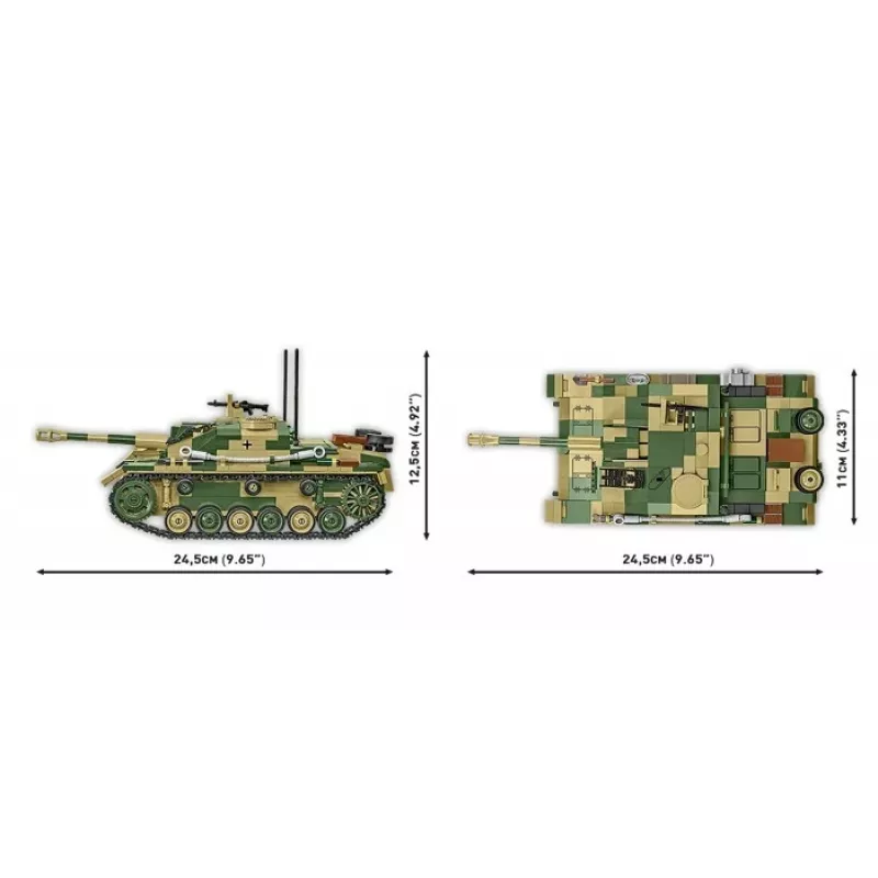 COBI KLOCKI StuG III Ausf. G Būvbloku Komplekts - 955 Gabali