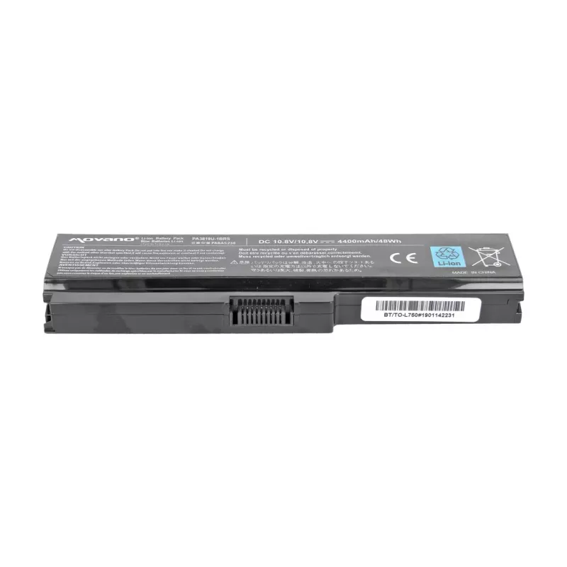 MOVANO Battery PA3818U-1BRS for Toshiba L700 L730 L750 - 4400 mAh (48 Wh)