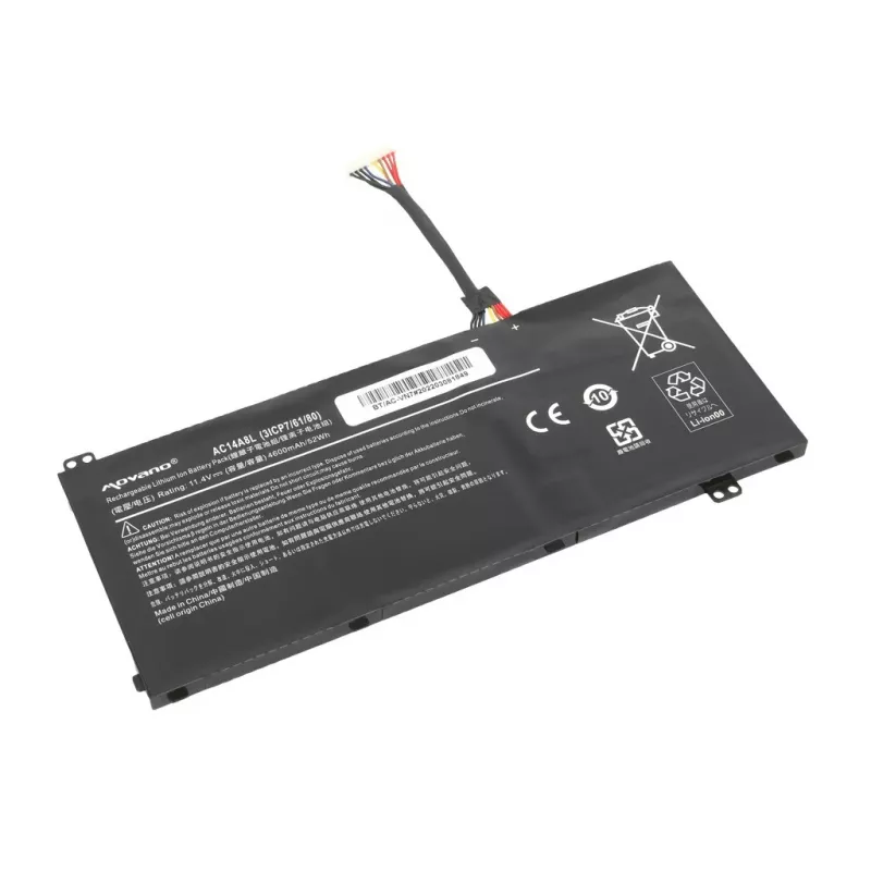 MOVANO Battery AC14A8L AC15B7L for Acer VN7 Nitro V15 V17 - 4600 mAh (52 Wh)