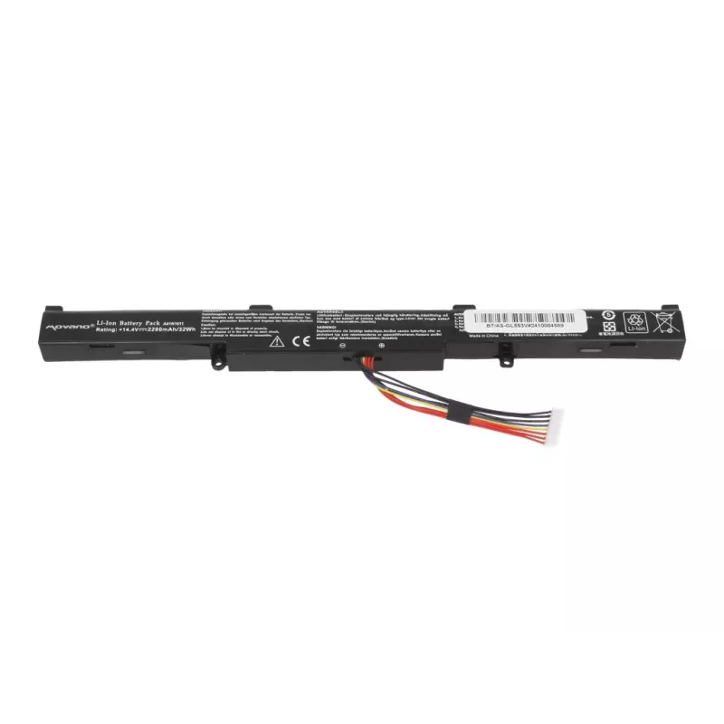 MOVANO Akumulators A41N1611 priekš Asus ROG GL553 GL553VW GL553VD GL553VE GL753V - 2200 mAh (32 Wh)